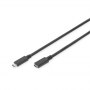 Digitus | USB-C extension cable | Female | 24 pin USB-C | Male | Black | 24 pin USB-C | 2 m - 2